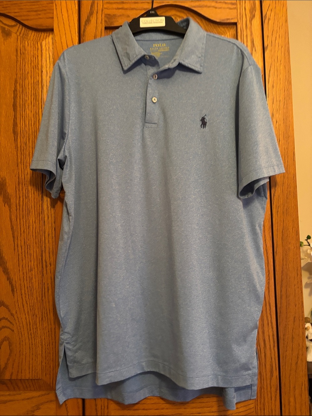 Polo by Ralph Lauren Sky Blue Men's Polo with Embroidered Pony